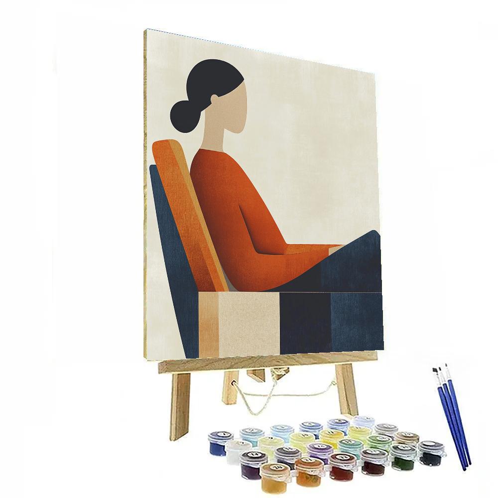 Amedeo Modigliani Inspired Reclining Muse Numbered painting kits