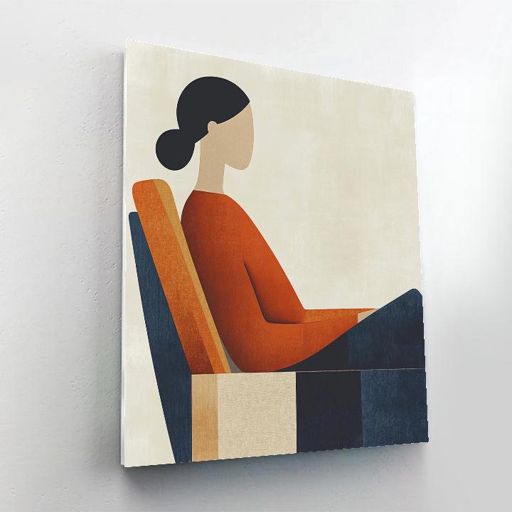 Amedeo Modigliani Inspired Reclining Muse Numbered painting kits