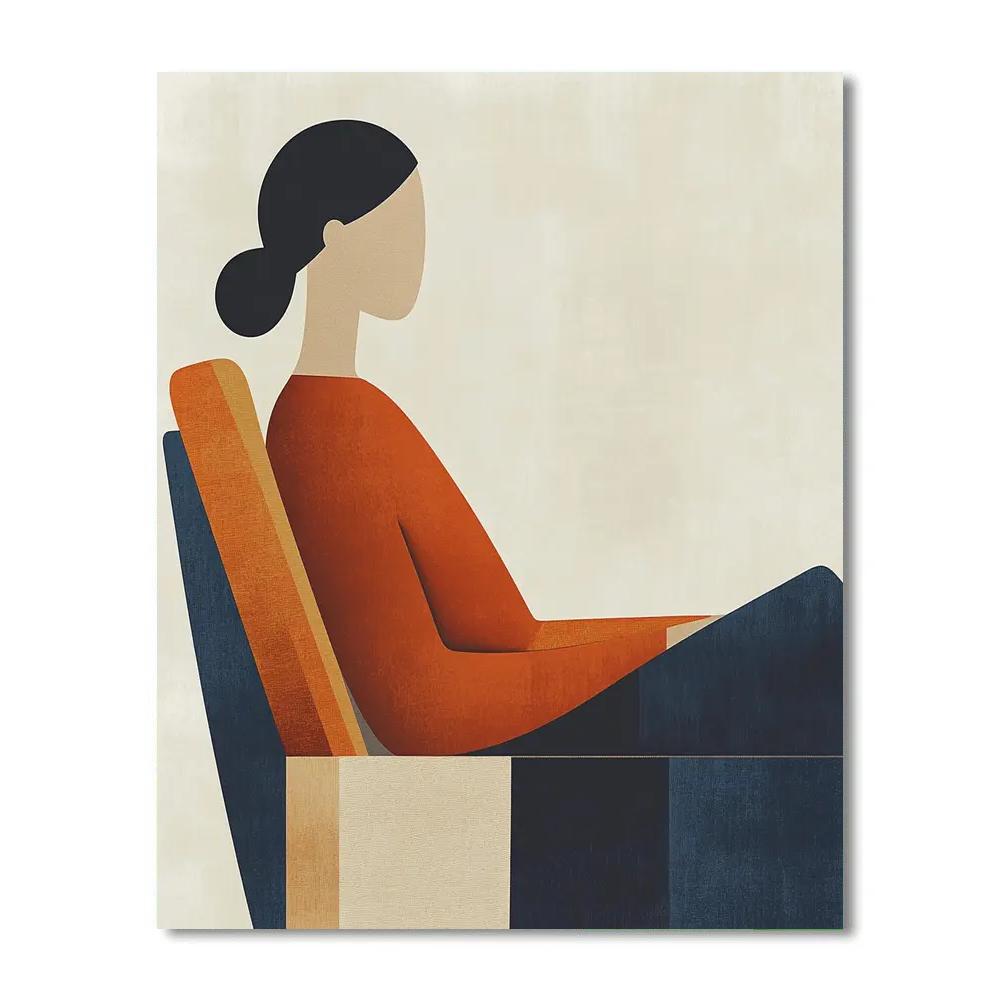 Amedeo Modigliani Inspired Reclining Muse Numbered painting kits