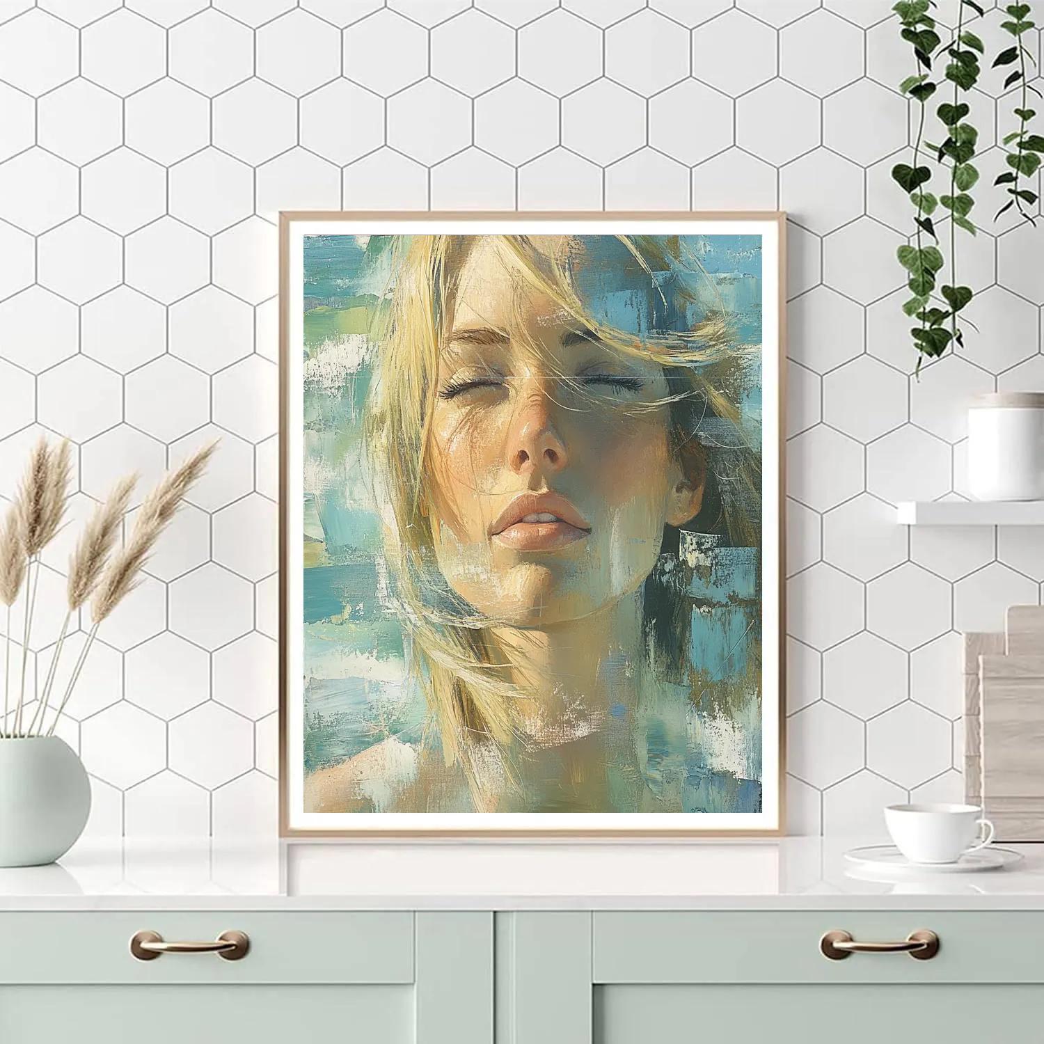 Willem De Kooning Inspired Woman By The Sea painting number kit