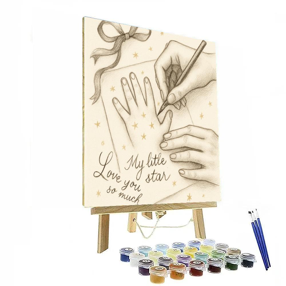 Constellation Hand Lettering Gift DIY paint by numbers