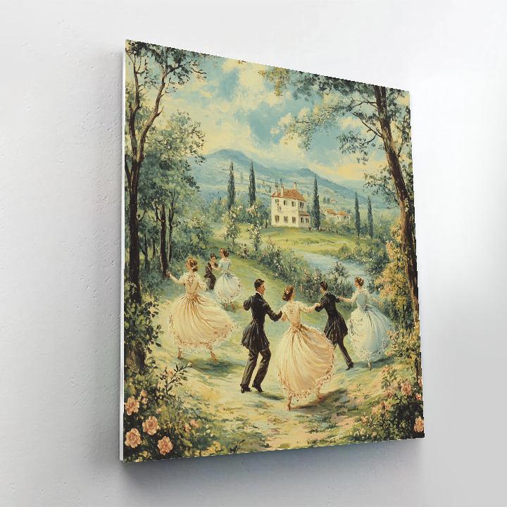 Thomas Gainsborough Inspired Country Dance painting number kit