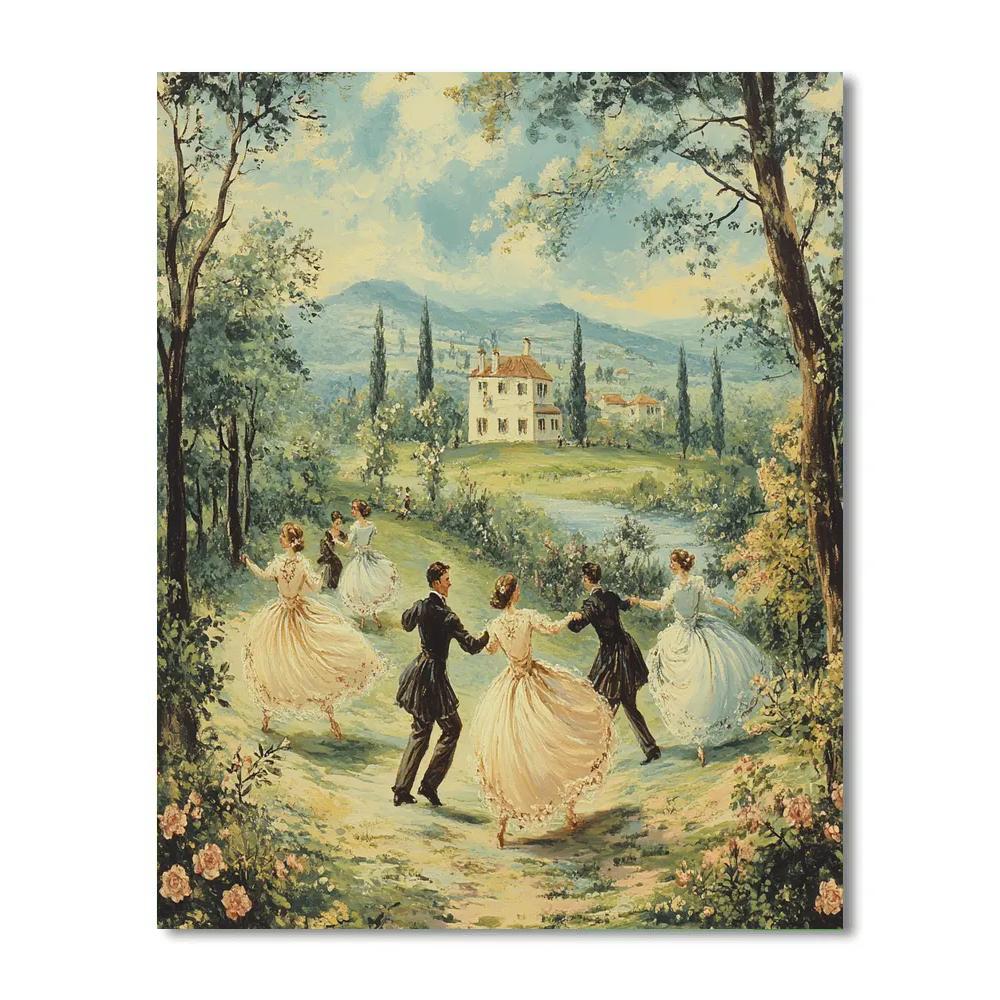 Thomas Gainsborough Inspired Country Dance painting number kit