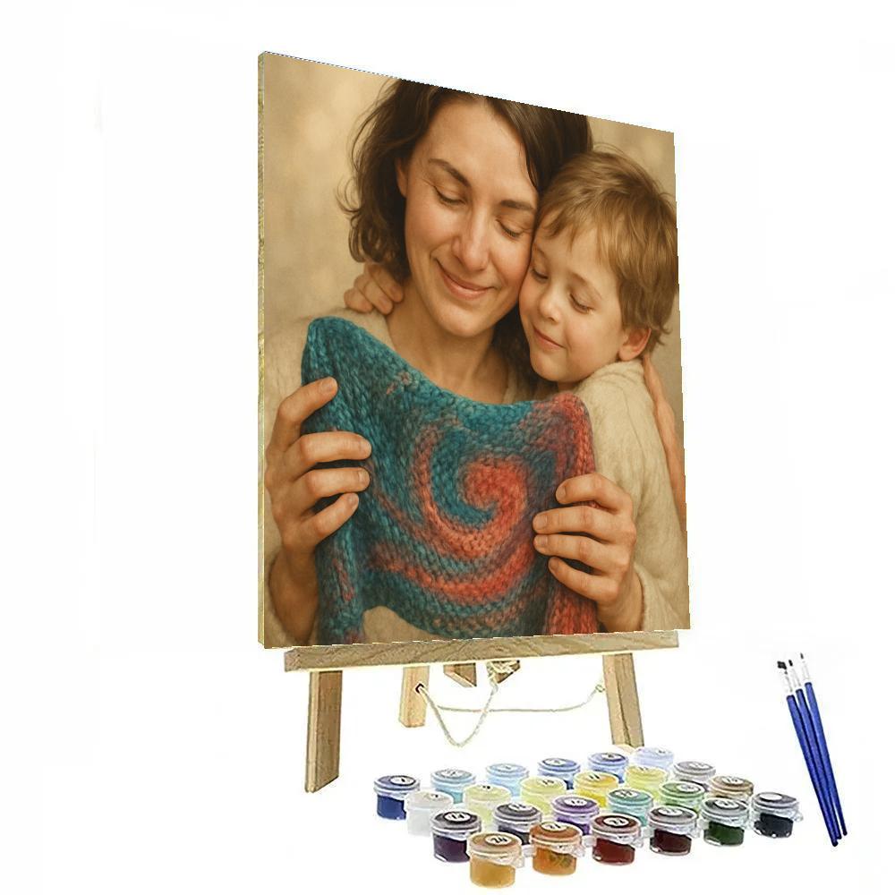 Handmade Nebula Scarf Surprise Number painting