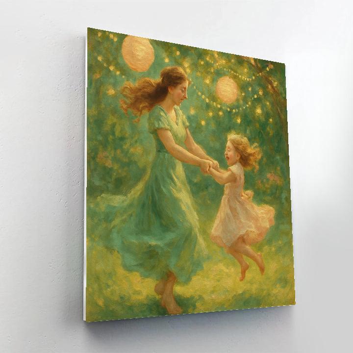 Garden Dance Under Lantern Stars painting number kit