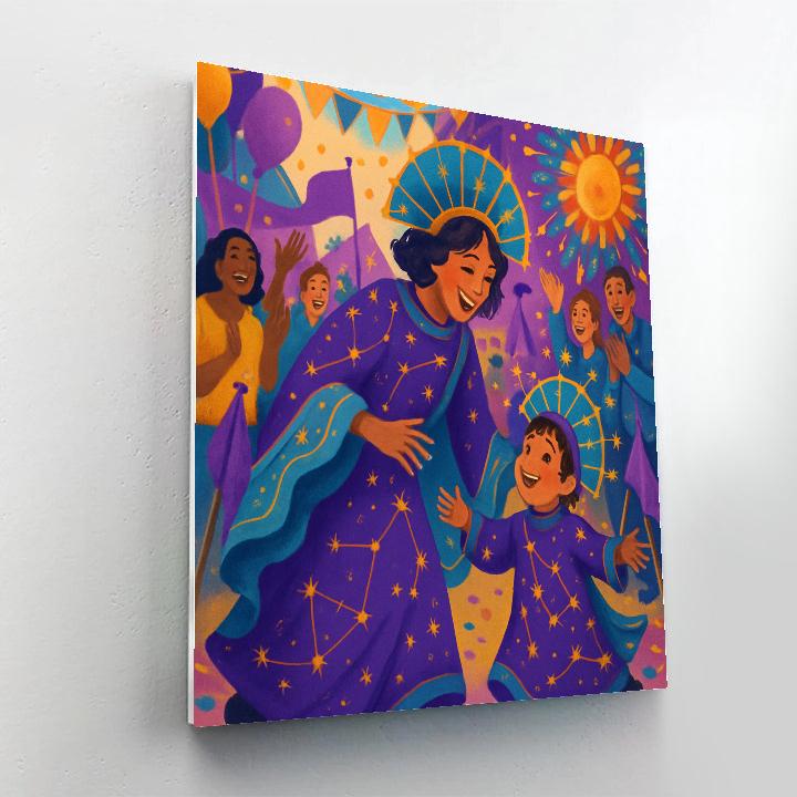 Costume Constellation Parade DIY paint by numbers