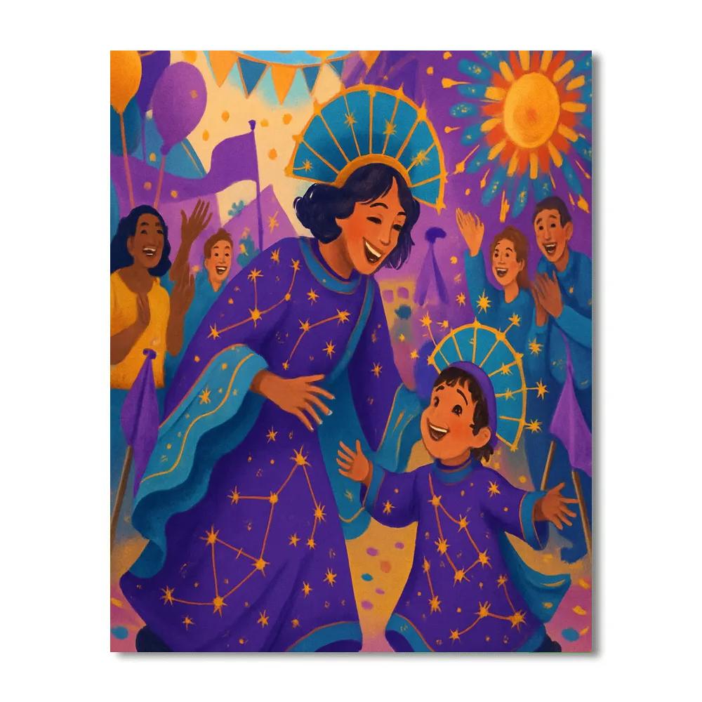 Costume Constellation Parade DIY paint by numbers