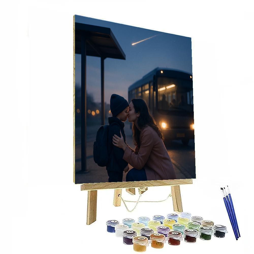 Goodbye Bus Stop Star Kiss paint by numbers