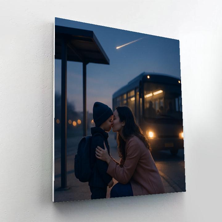 Goodbye Bus Stop Star Kiss paint by numbers