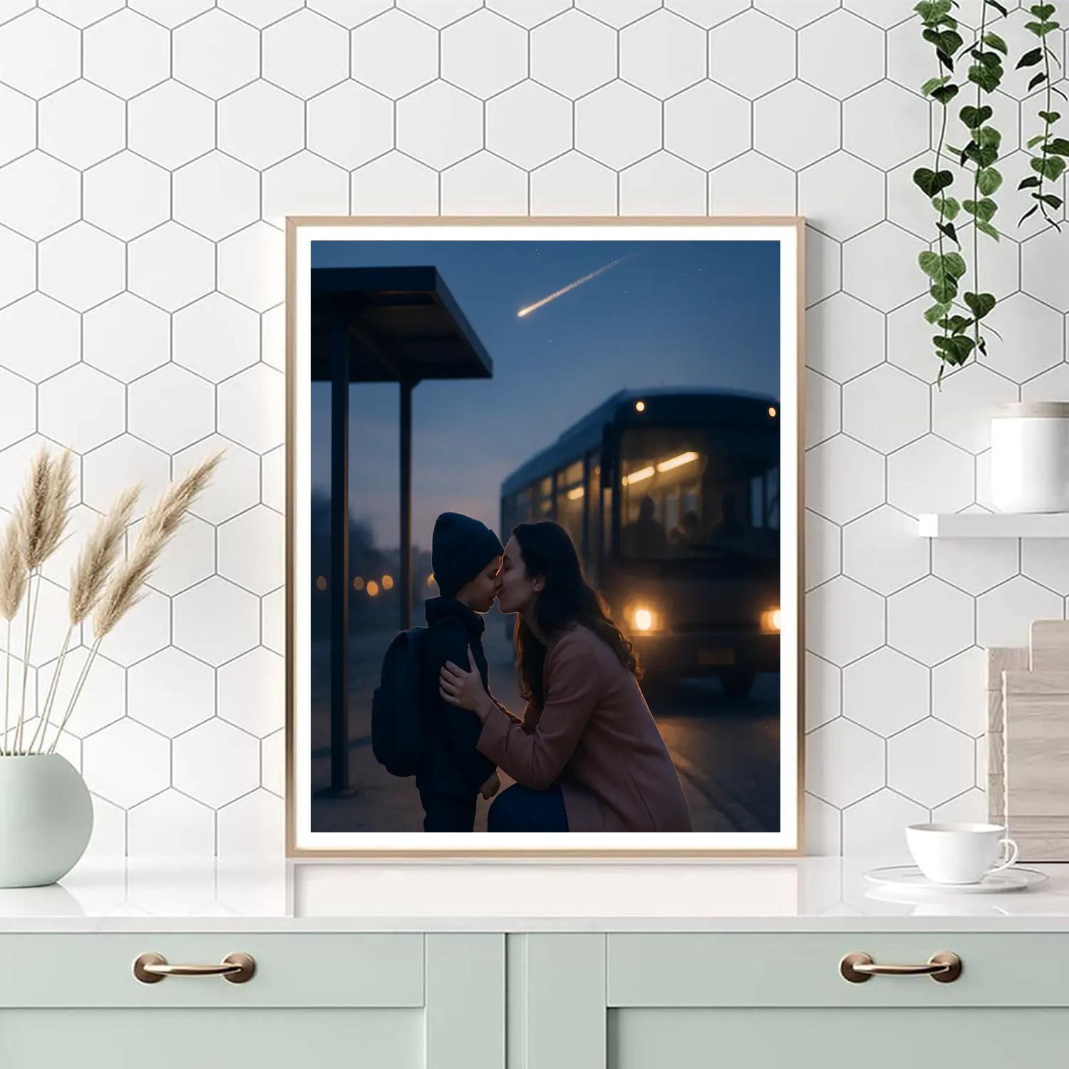 Goodbye Bus Stop Star Kiss paint by numbers