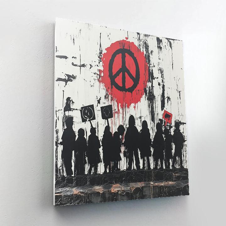 Banksy Inspired Street Art Revolution Painting by numbers kit