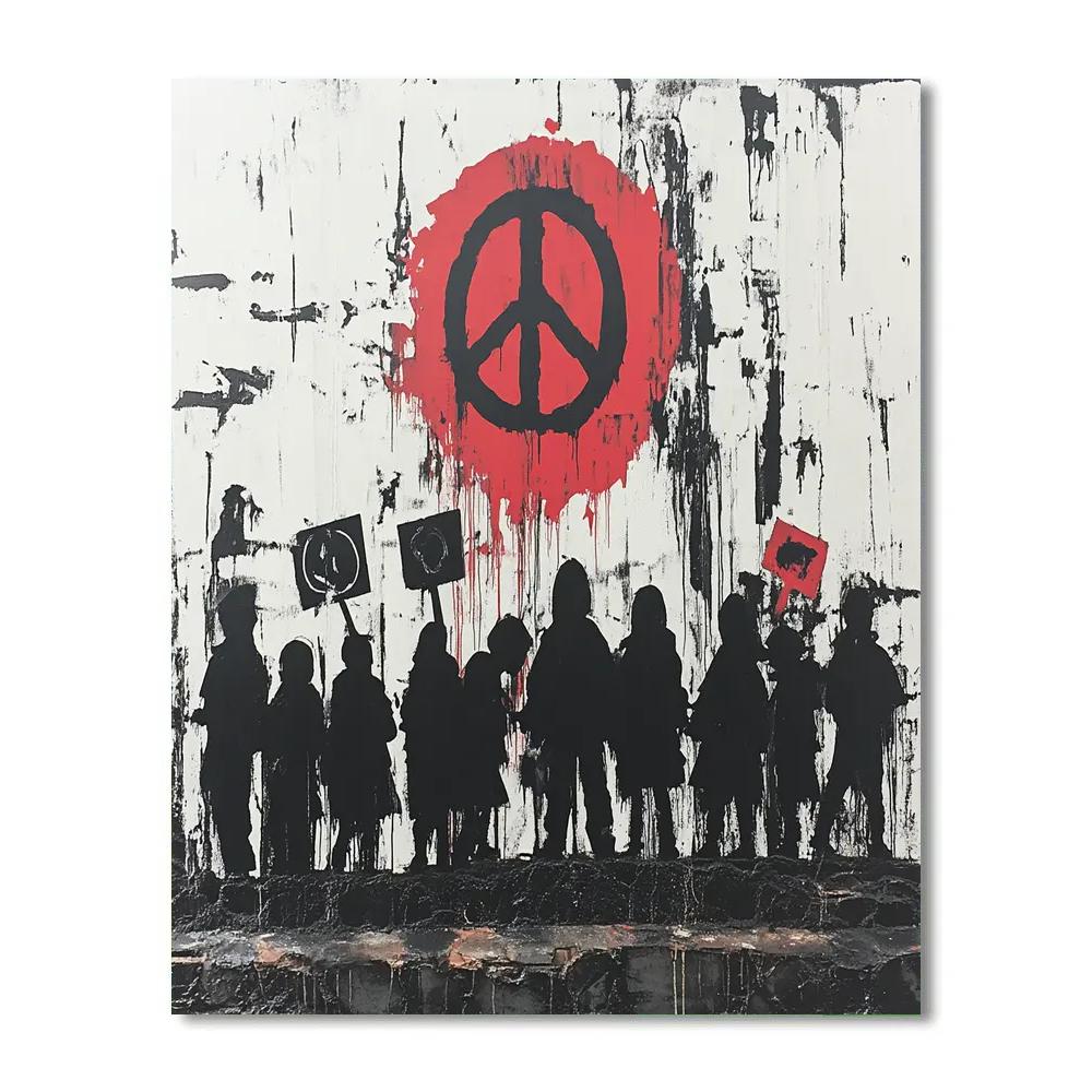 Banksy Inspired Street Art Revolution Painting by numbers kit
