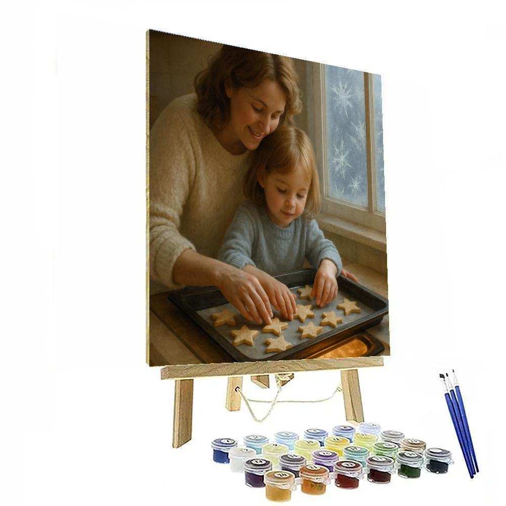 Frosted Window Cookie Morning Paint by numbers kits