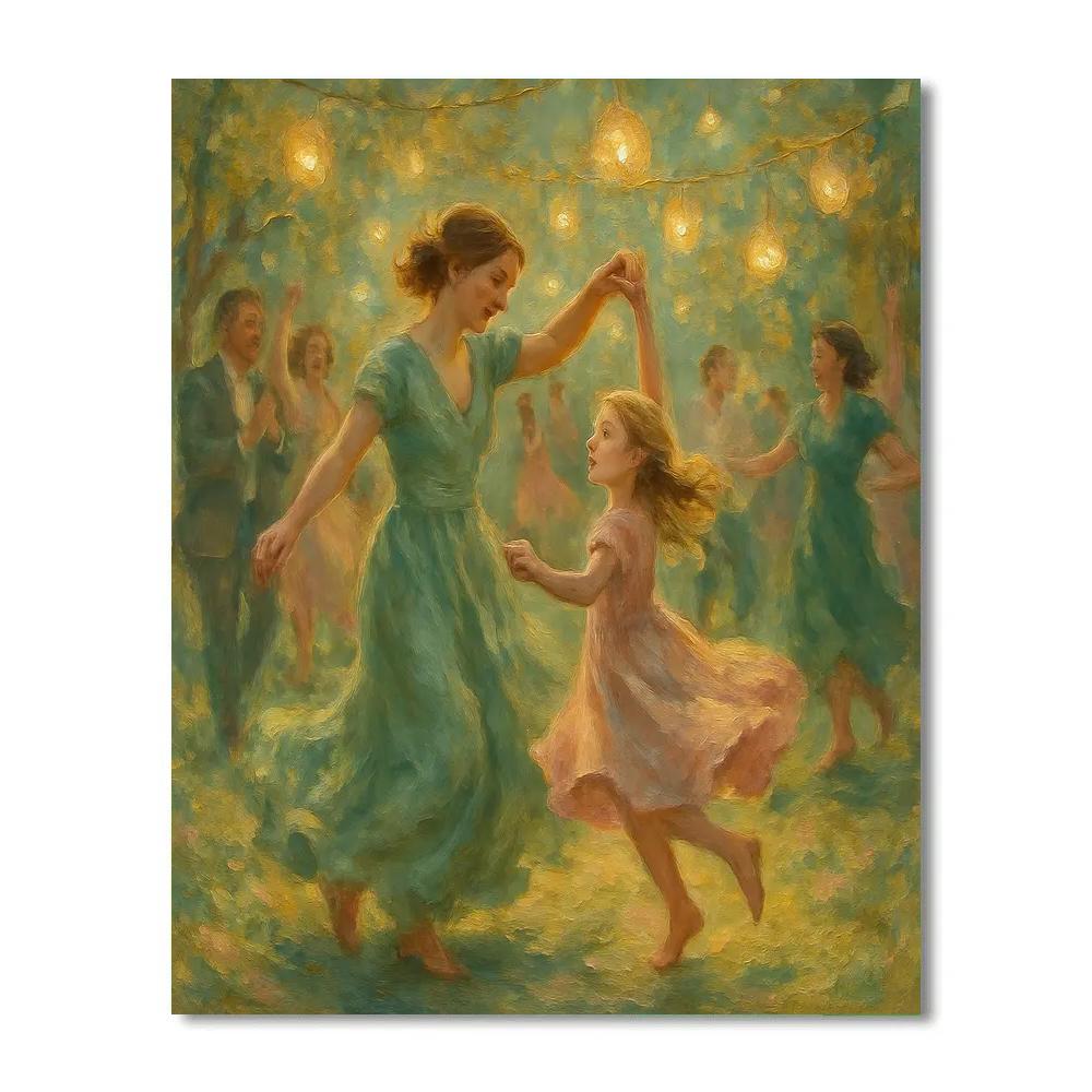 Garden Lantern Dance Number painting