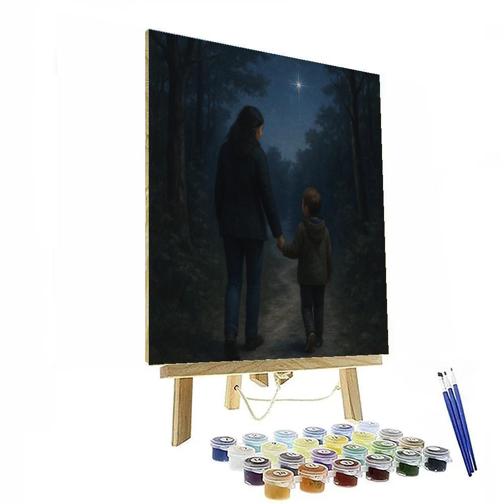 Polaris Guiding Forest Walk DIY paint by numbers
