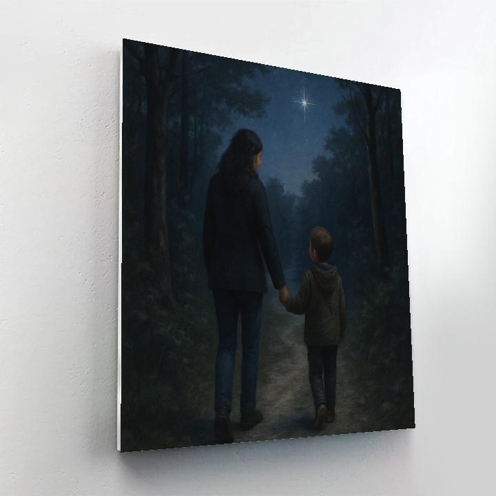 Polaris Guiding Forest Walk DIY paint by numbers