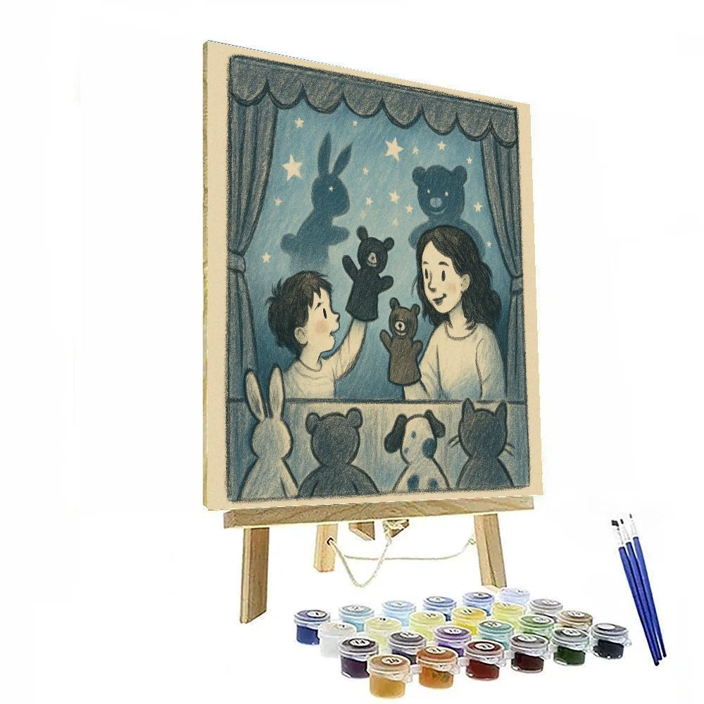 Puppet Theater Constellations painting number kit