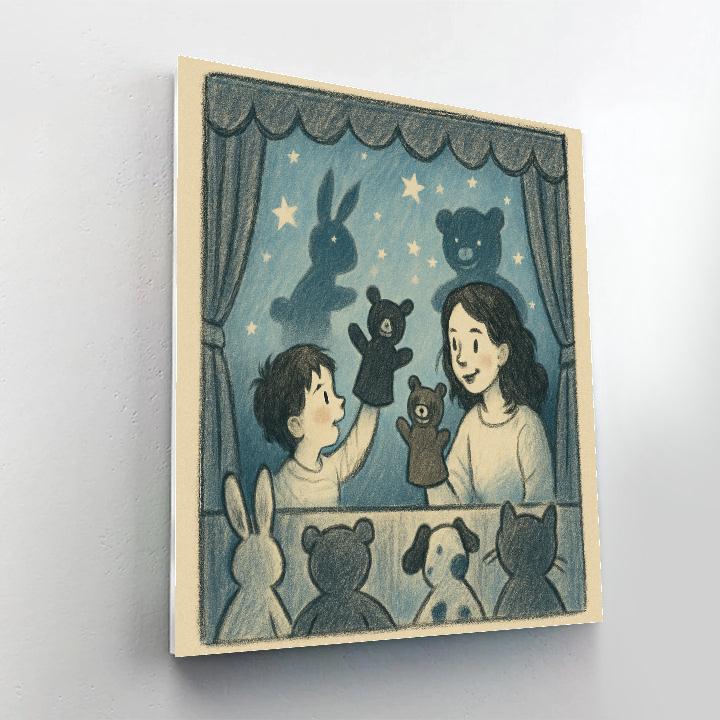 Puppet Theater Constellations painting number kit