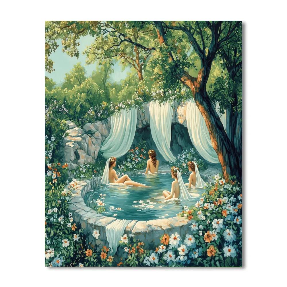 John William Waterhouse Inspired Mythical Nymphs Painting by numbers kit