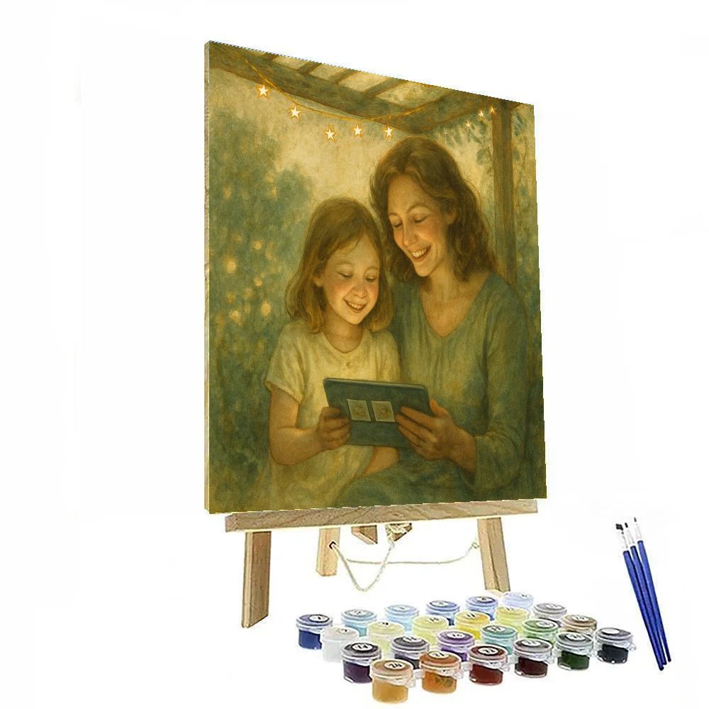 Starlit Garden Photo Share painting number kit