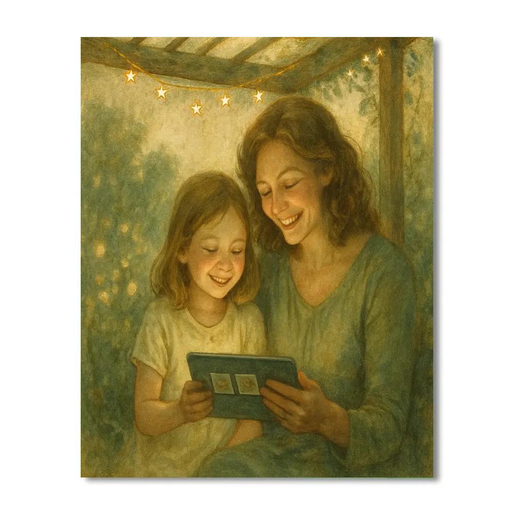 Starlit Garden Photo Share painting number kit