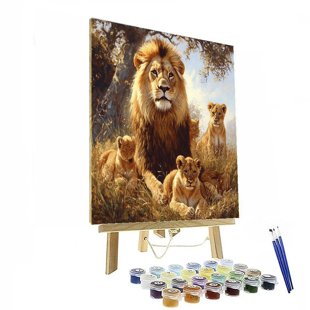 Edwin Landseer Inspired Majestic Lions paint by numbers
