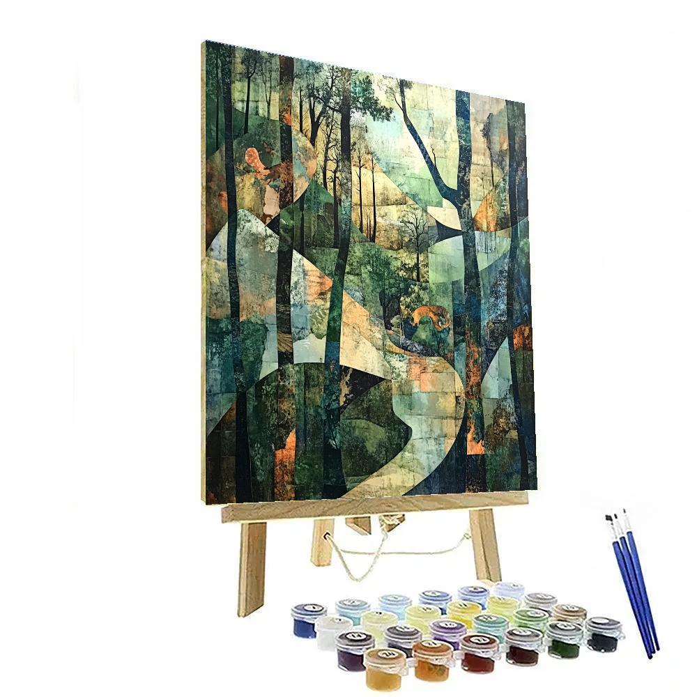 Max Ernst Inspired Surreal Forest Creatures Numbered painting kits