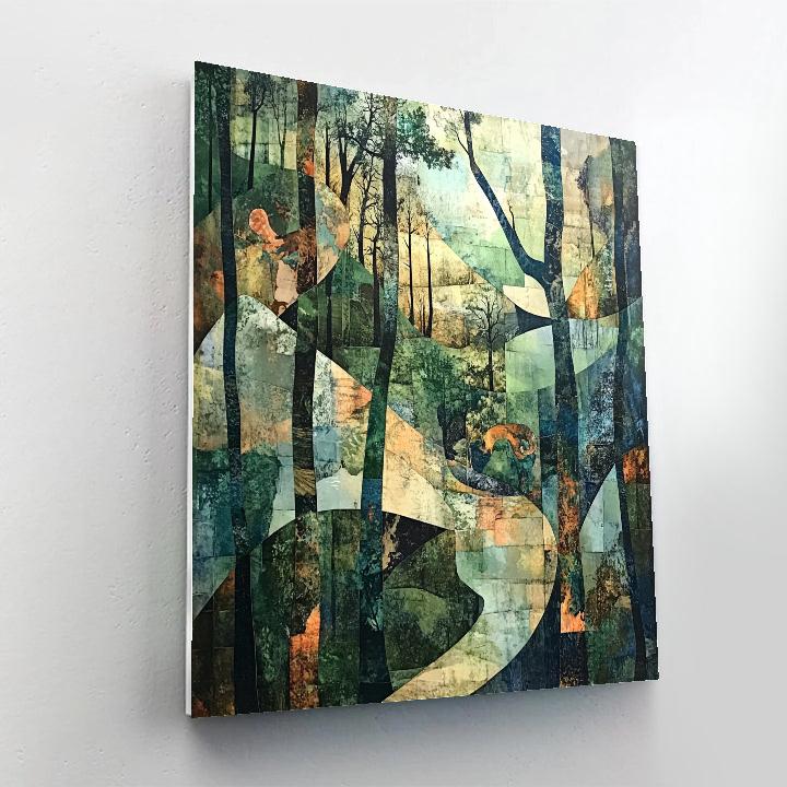 Max Ernst Inspired Surreal Forest Creatures Numbered painting kits