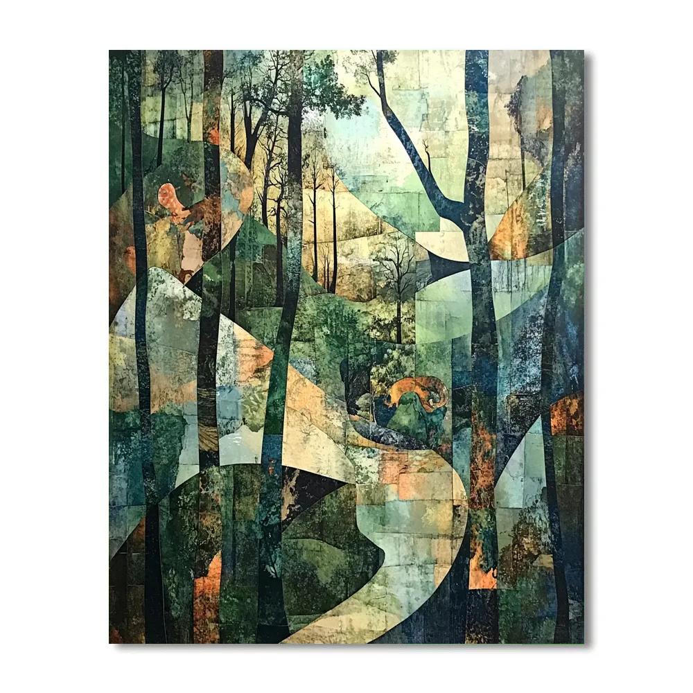 Max Ernst Inspired Surreal Forest Creatures Numbered painting kits