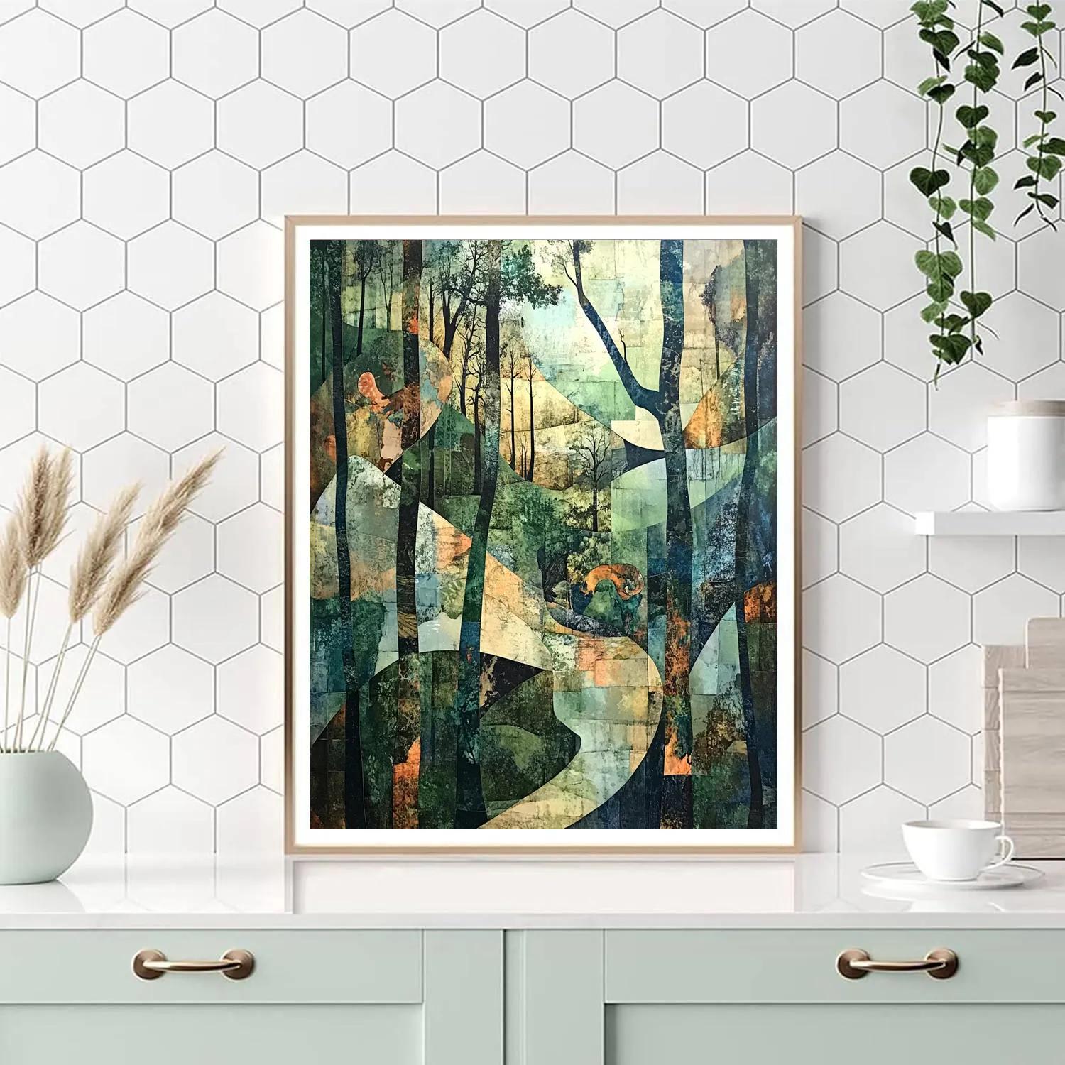 Max Ernst Inspired Surreal Forest Creatures Numbered painting kits