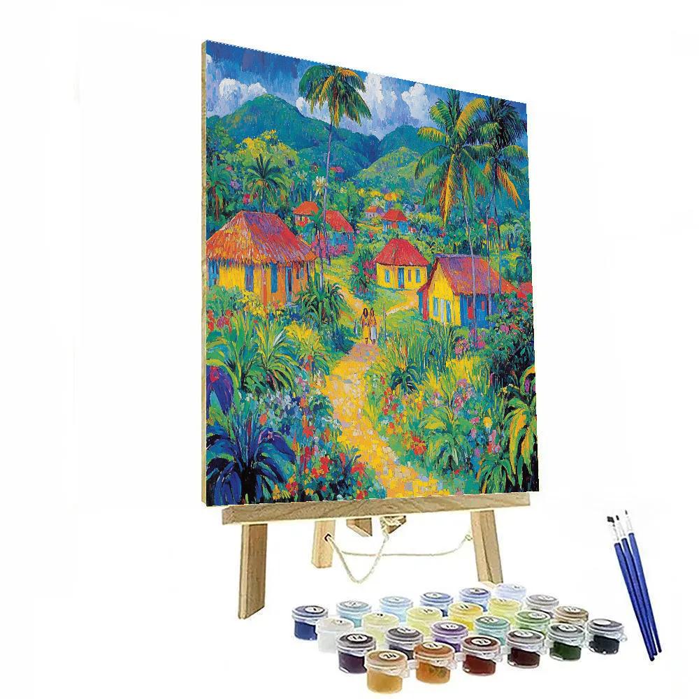 Paul Gauguin Inspired Exotic Village Painting by numbers kit