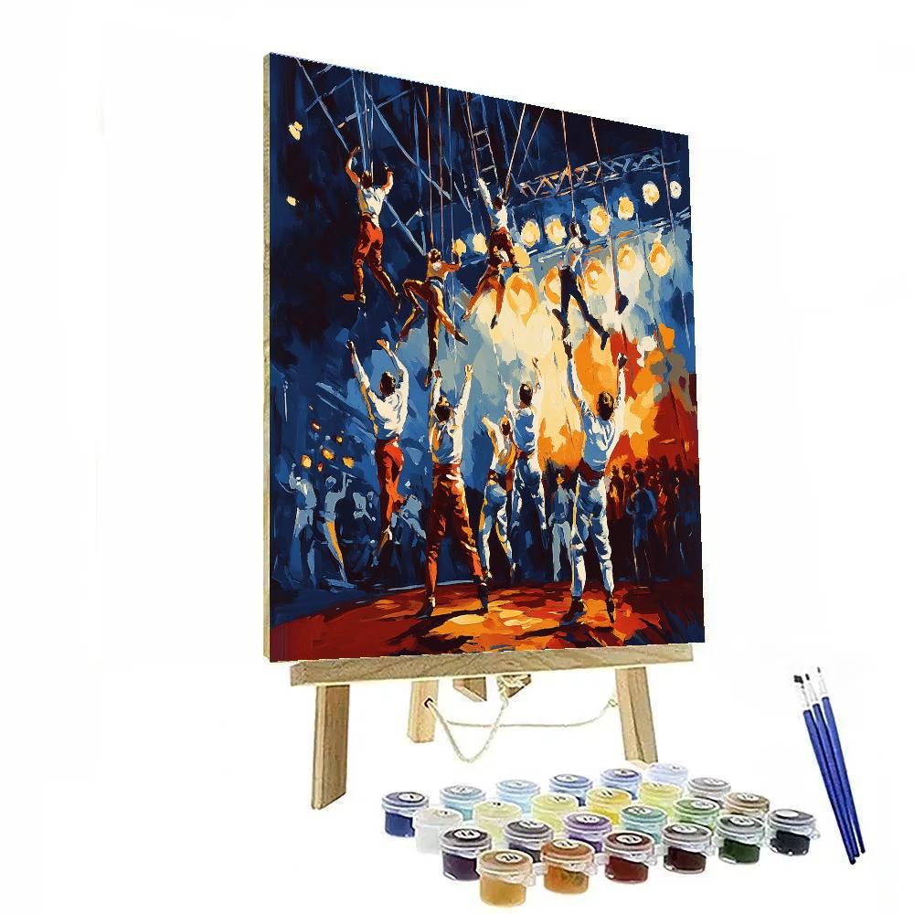 Henri Toulouse Lautrec Inspired Circus Performance Number painting