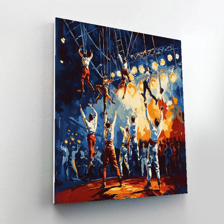 Henri Toulouse Lautrec Inspired Circus Performance Number painting