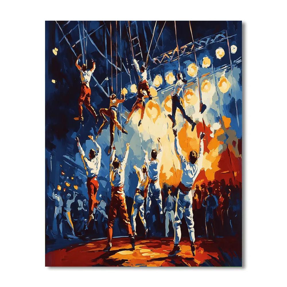 Henri Toulouse Lautrec Inspired Circus Performance Number painting