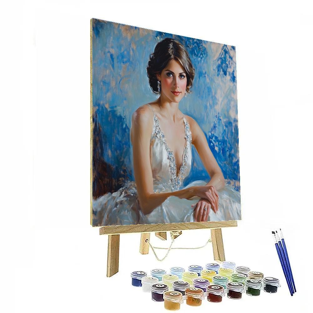 John Singer Sargent Inspired Elegant Lady Portrait paint by color