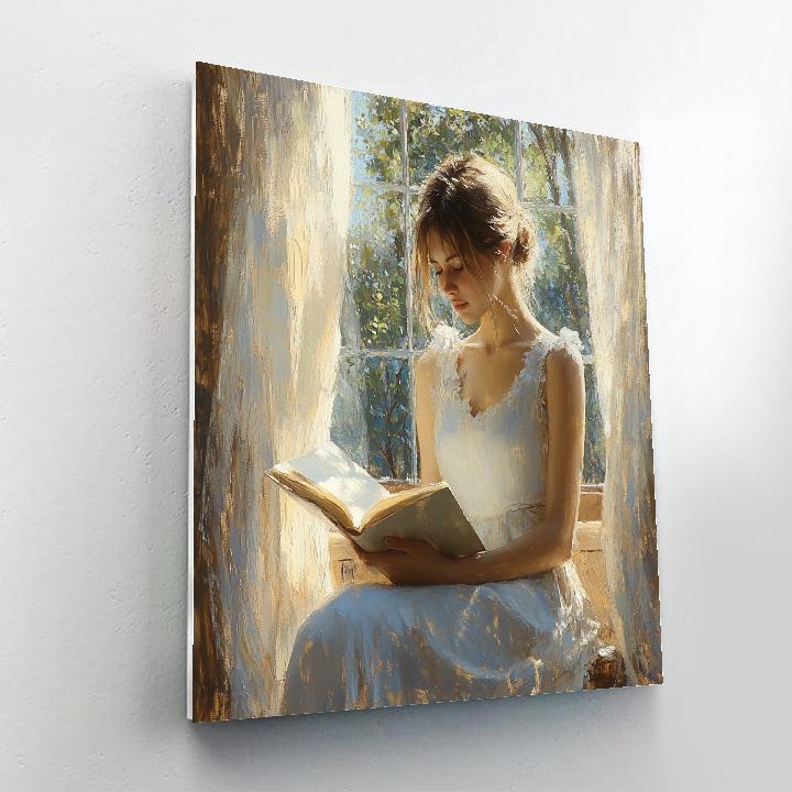 Joseph DeCamp Inspired Quiet Reading paint by numbers