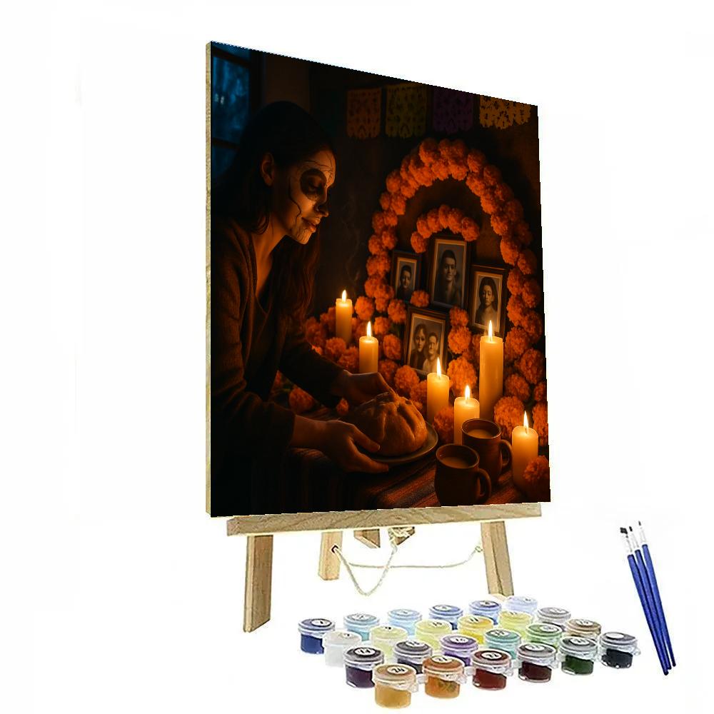 Dia De Muertos Ofrenda At Dusk DIY paint by numbers