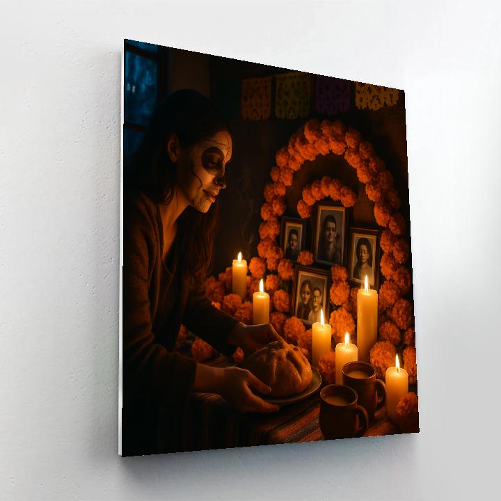 Dia De Muertos Ofrenda At Dusk DIY paint by numbers