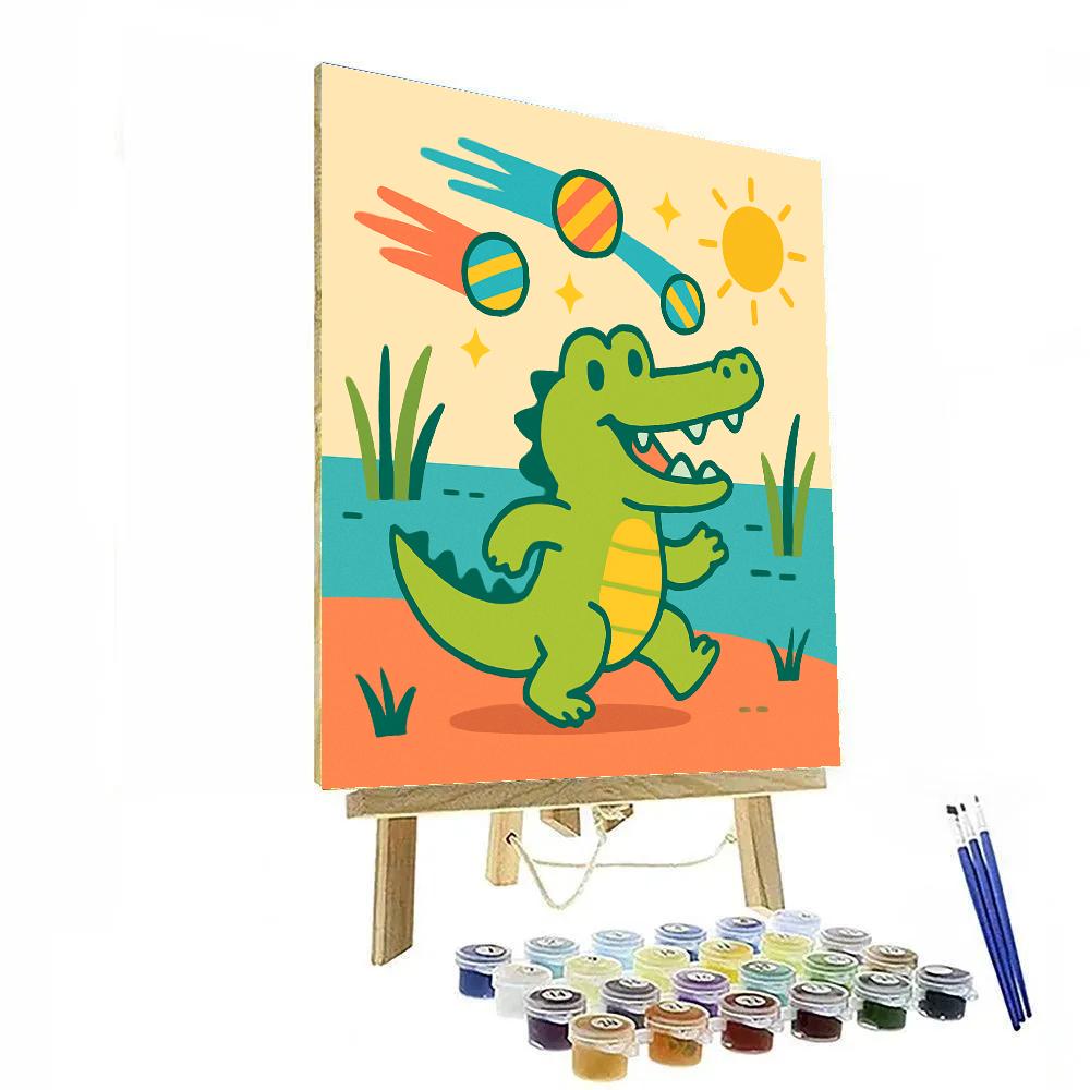 Comet Candy Crocodile paint by numbers
