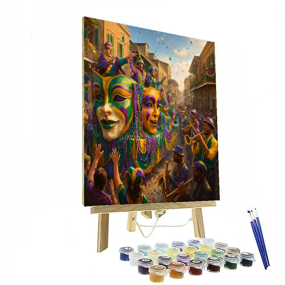 Mardi Gras Revelry In New Orleans Paint by numbers art