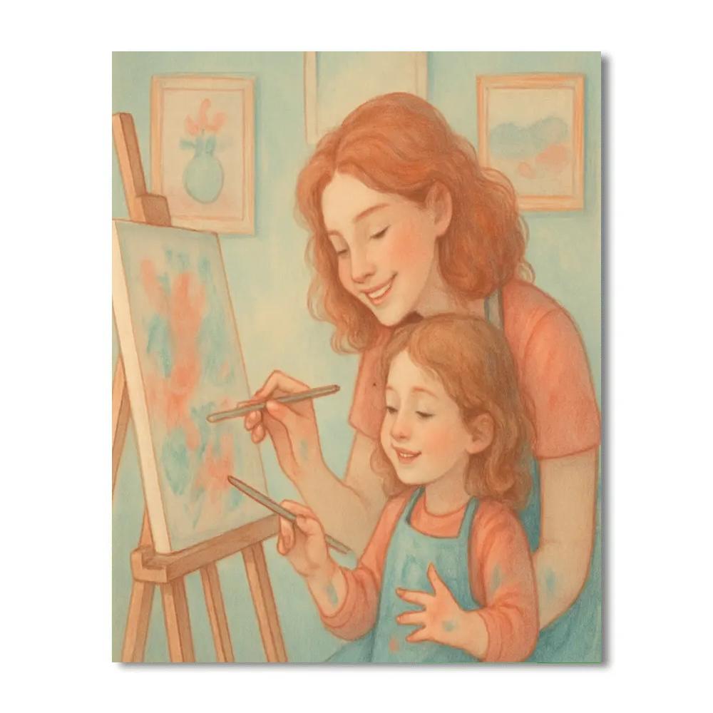 Quiet Painting Together Numbered painting kits