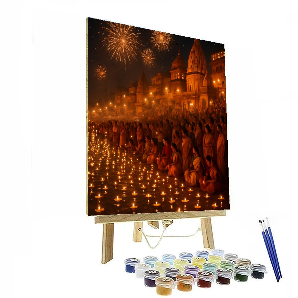 Diwali Night In Varanasi painting number kit