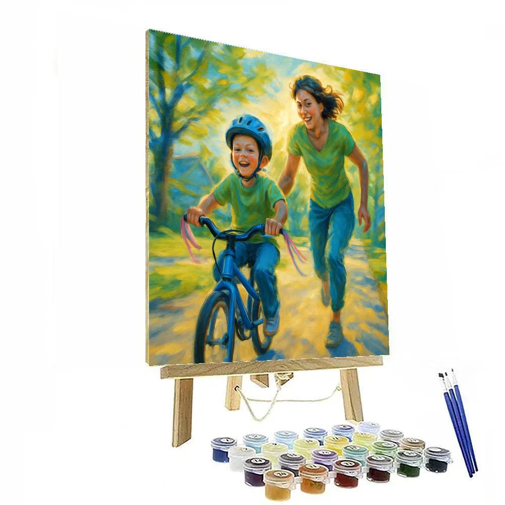 Bicycle Ride Learning paint by numbers