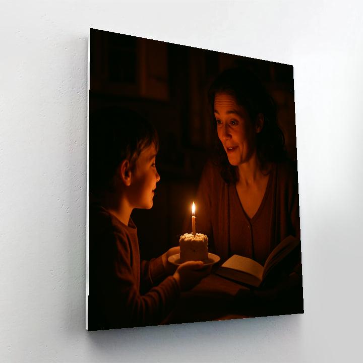 Midnight Cake Surprise paint by number