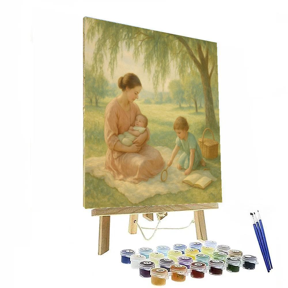 Picnic Blanket Lullaby painting number kit