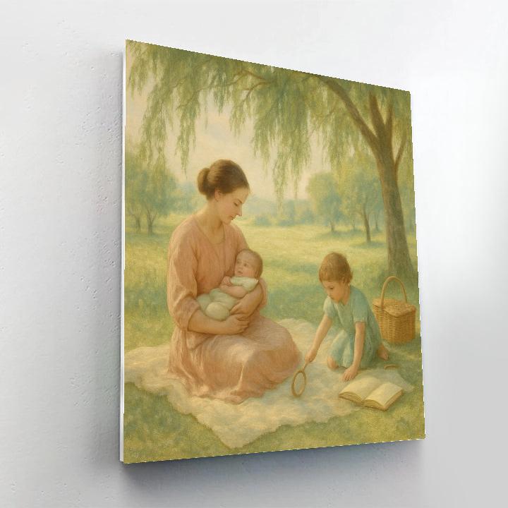 Picnic Blanket Lullaby painting number kit
