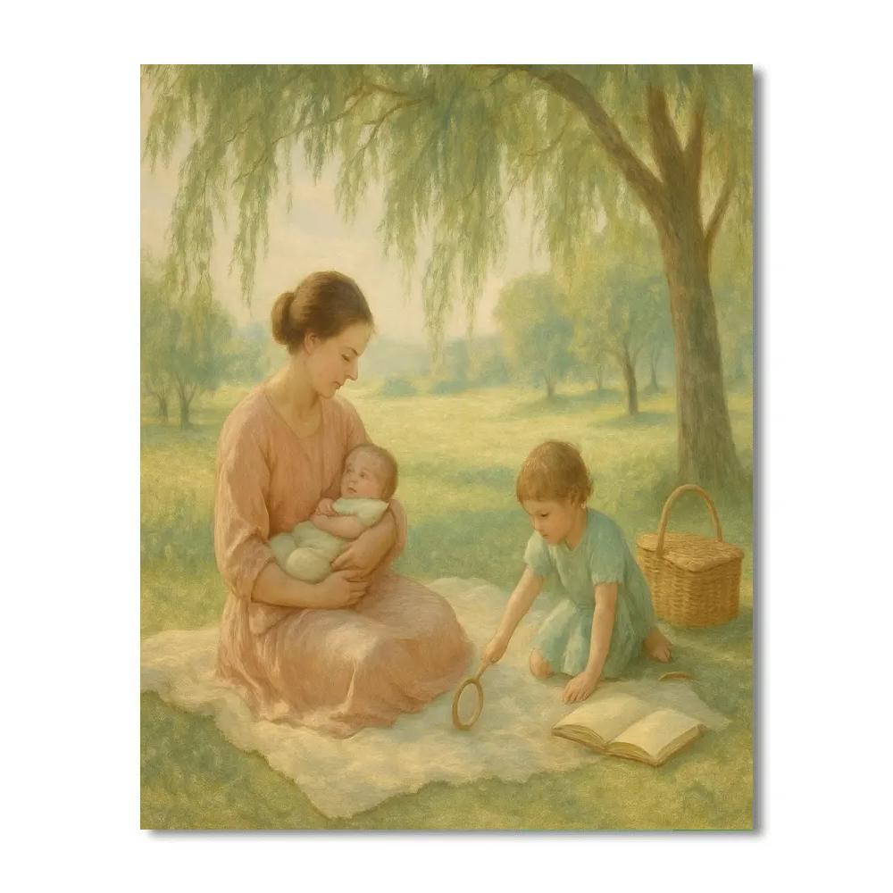 Picnic Blanket Lullaby painting number kit