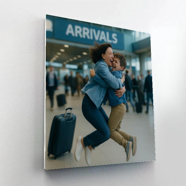Airport Reunion Joy Paint by numbers art