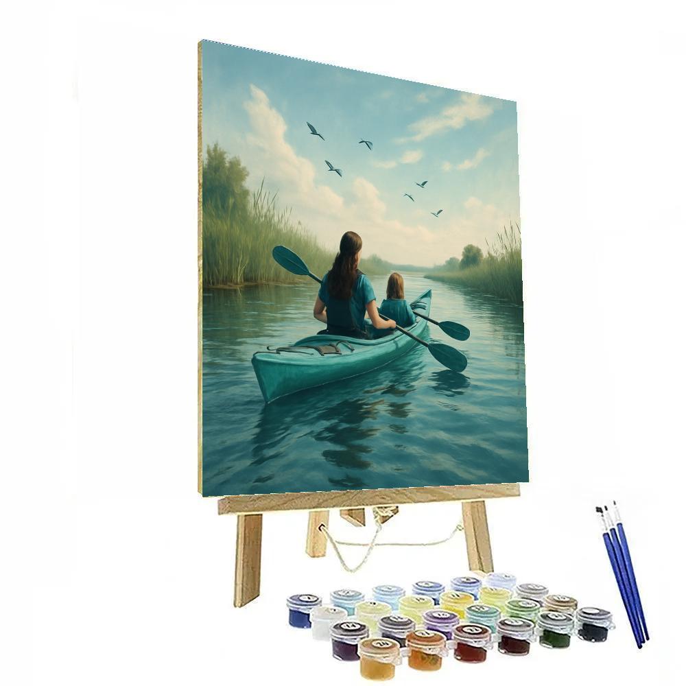 Kayak River Bonding Paint by numbers art