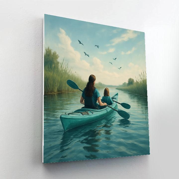 Kayak River Bonding Paint by numbers art